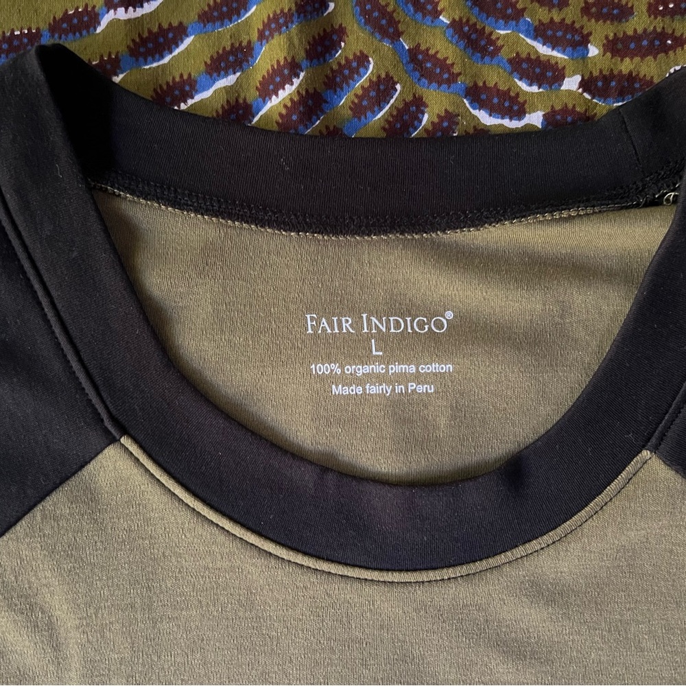 New “Fair Indigo” cotton knit dress with flattering fit for fall! - Picture 3 of 7